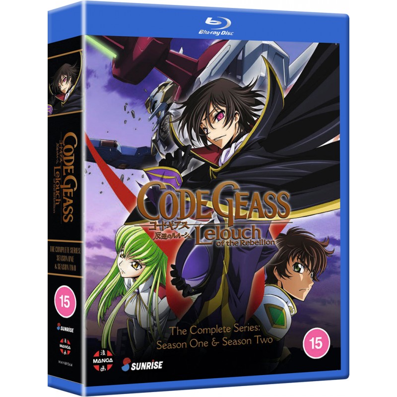 Code Geass Lelouch Of The Rebellion Complete Series Collection 15 Blu Ray