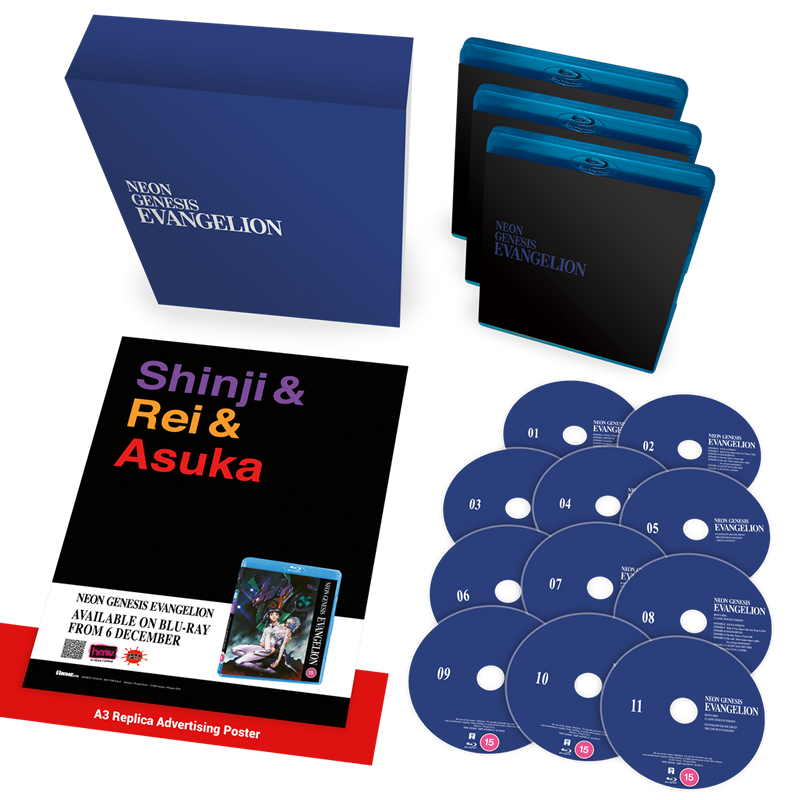 Neon Genesis Evangelion Complete Series - Limited Edition (15) Blu-Ray - Neon Genesis Evangelion Complete Series Blu Ray
